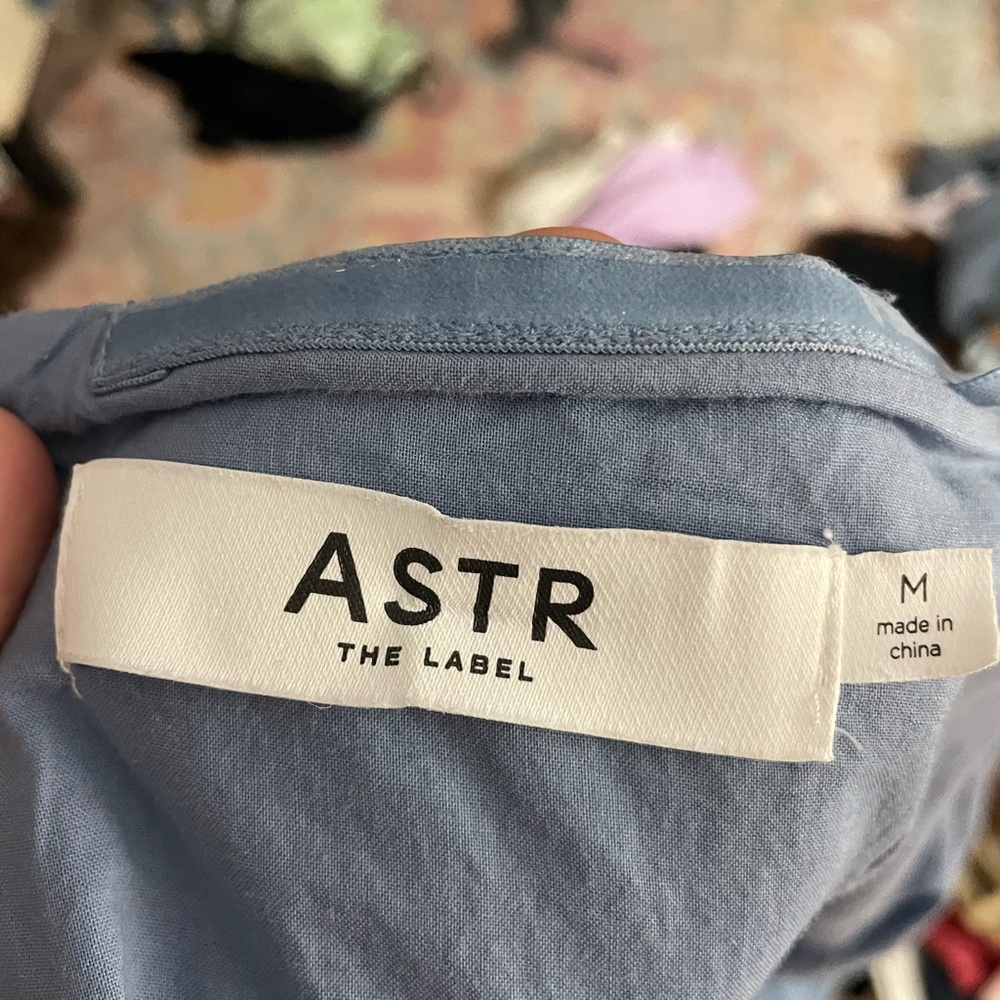 Astr Strapless Light wash denim Dress - Picture 5 of 5